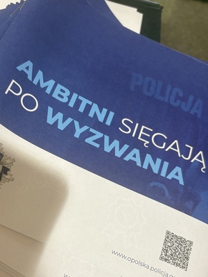 ulotka zachęcająca do policji