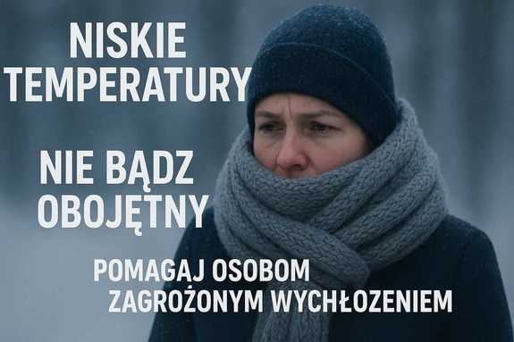 plakat kobiety owiniętej szalem
