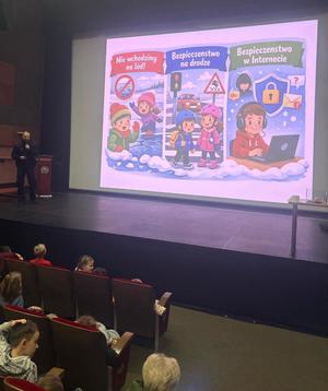 slajd z prezentacji dotyczący bezpieczeństwa dzieci