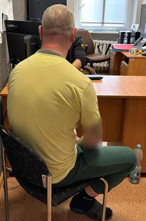 zatrzymany mężczyzna