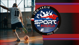 plakat z logo sport w policji