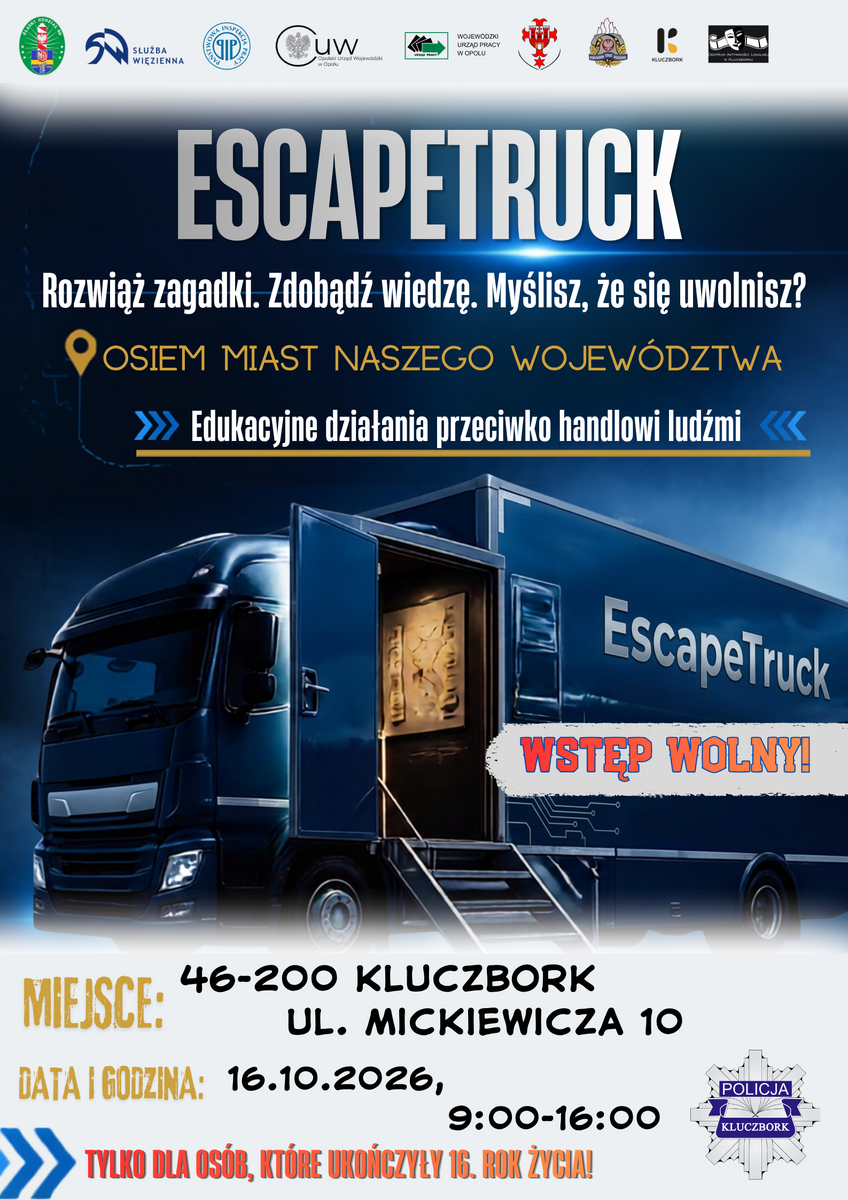 Projekt Escape Truck odwiedzi Kluczbork